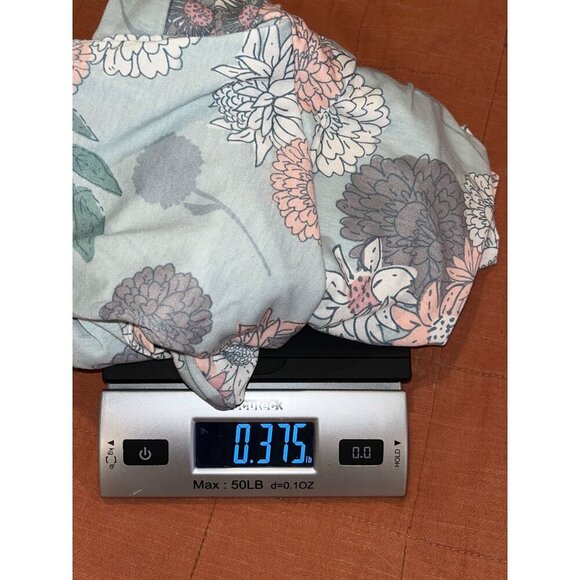 NWT LuLaRoe Cute Pastel Blue Floral Print Short-Sleeve Tunic Top Women's Size XS - Picture 9 of 9